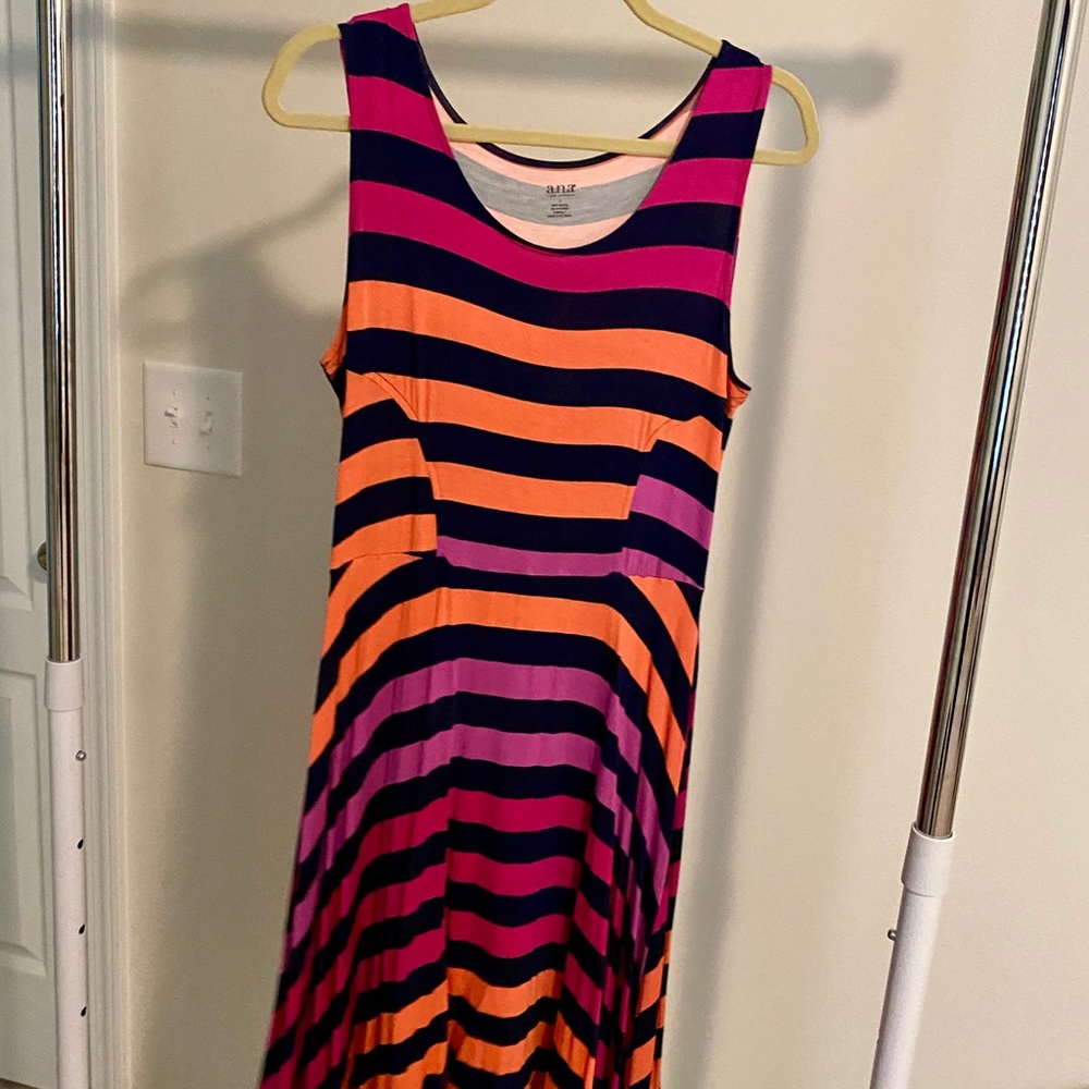 Colorful striped sundress